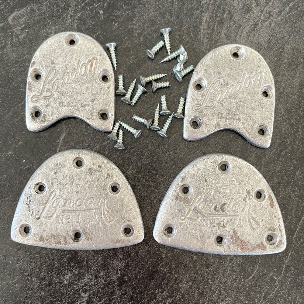 London Set Silver Metal Dance Shoe Taps